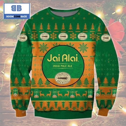 Cigar City Jai Alai IPA Ugly Christmas Sweater