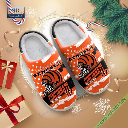 Cincinnati Bengals Christmas Indoor Slippers