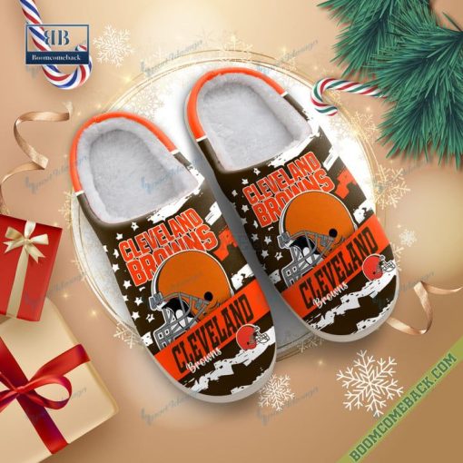 Cleveland Browns Christmas Indoor Slippers