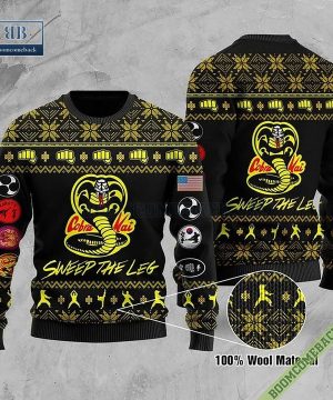 Cobra Kai Sweep The Leg Ugly Christmas Sweater