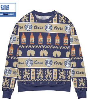 Coors Banquet Beer Bottle Pattern Christmas 3D Sweater