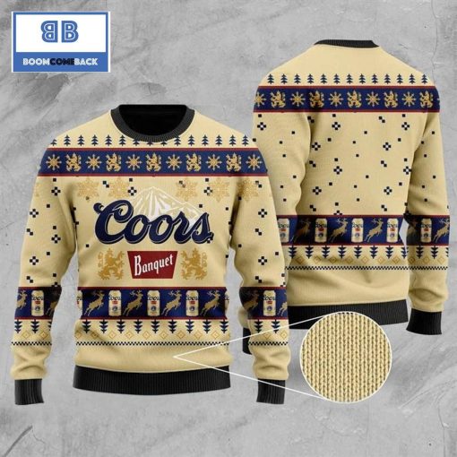 Coors Banquet Beer Christmas 3D Sweater