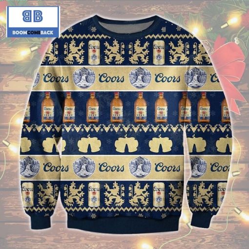 Coors Banquet Beer Ugly Christmas Sweater