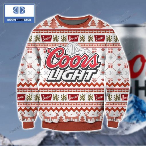 Coors Light Beer Banquet Christmas Ugly Sweater