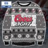 Coors Light Beer Gift And Pine Tree Pattern Christmas 3D Sweater