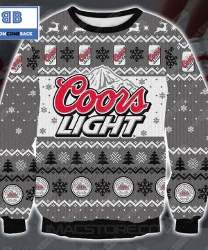 Coors Light Beer Christmas Gray 3D Sweater