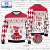 Coors Light Beer Gift And Pine Tree Pattern Christmas 3D Sweater