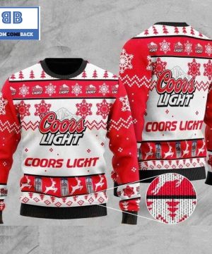 Coors Light Beer Snowflakes Pattern Christmas 3D Sweater