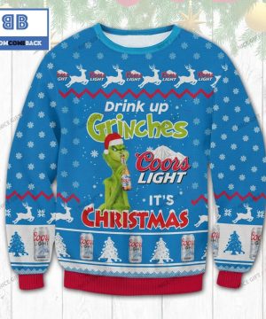 Coors Light Drink Up Grinches It’s Christmas 3D Sweater