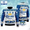 Corona Extra Beer Can Pattern Christmas 3D Sweater