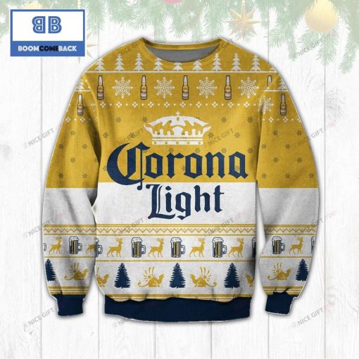 Corona Light Beer Christmas Ugly Sweater