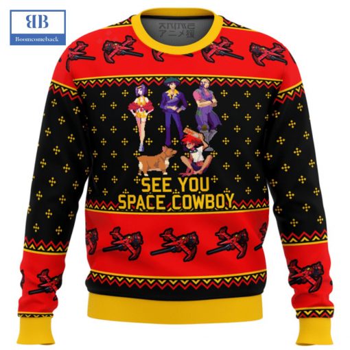 Cowboy Bebop See You Space Cowboy Ugly Christmas Sweater