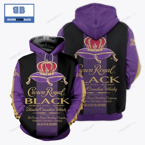 Crown Royal Black 3D Hoodie