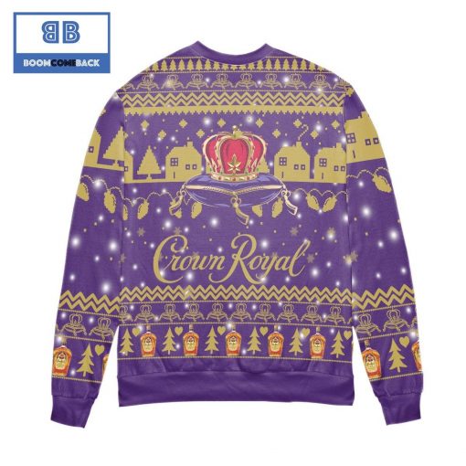 Crown Royal Canadian Whisky Snowflake Christmas 3D Sweater