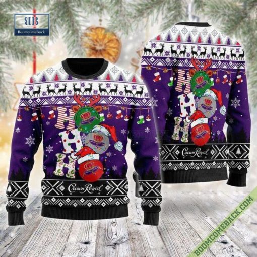 Crown Royal Ho Ho Ho Christmas Ugly Sweater