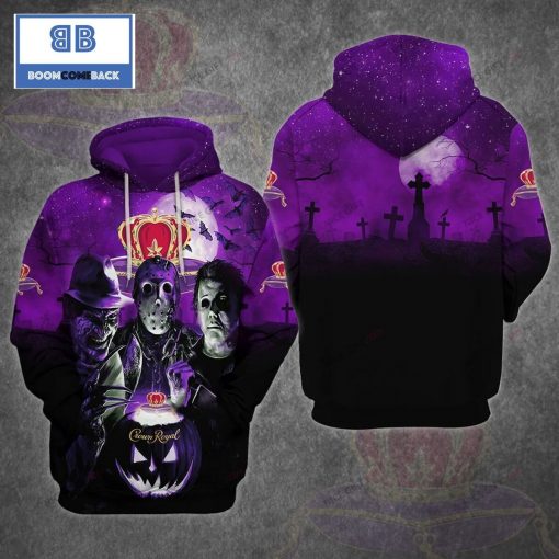 Crown Royal Horror Halloween 3D Hoodie