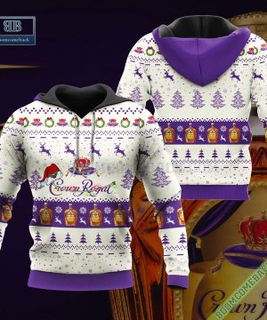 Crown Royal Santa Hat Christmas Ugly Christmas Sweater Hoodie Zip Hoodie Bomber Jacket