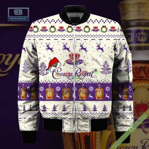 Crown Royal Santa Hat Christmas Ugly Christmas Sweater Hoodie Zip Hoodie Bomber Jacket