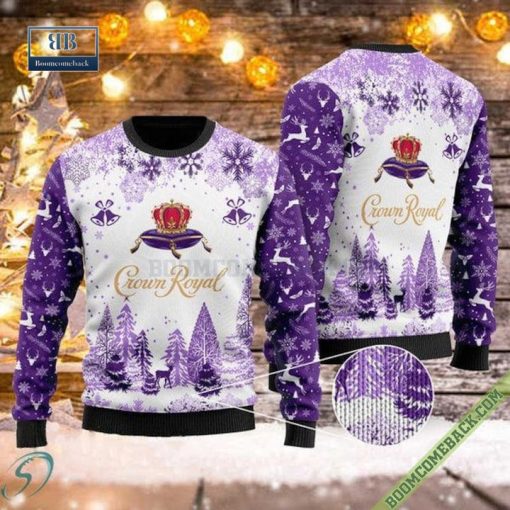 Crown Royal Snowflake Christmas Ugly Sweater