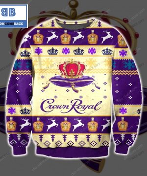 crown royal whiskey christmas beige ugly sweater 2 ANxYP