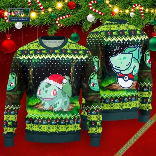 Cute Bulbasaur Pokemon Ugly Christmas Sweater