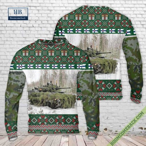 CV9030FIN Finnish Army Vehicles Ugly Christmas Sweater