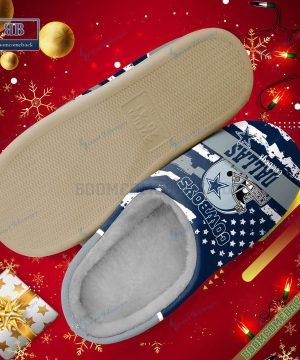 Dallas Cowboys Christmas Indoor Slippers