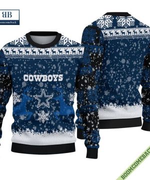 Dallas Cowboys Christmas Reindeer Sweater Jumper Style 2