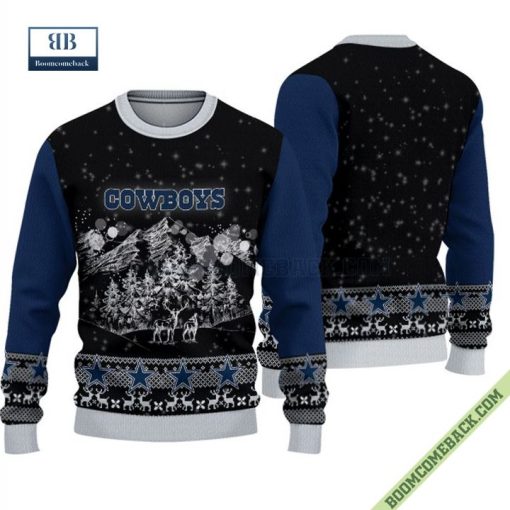 Dallas Cowboys Mountain Ugly Christmas Sweater