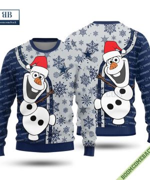 Dallas Cowboys Olaf Christmas Ugly Sweater