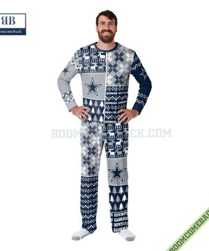 dallas cowboys ugly christmas pajamas set 3 pas8G