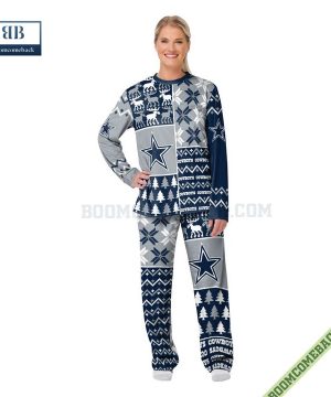 dallas cowboys ugly christmas pajamas set 5 e4kRP