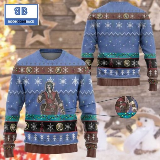 Dante Traveler Of The Burning Abyss Yu Gi Oh Anime Custom Imitation Knitted Ugly Christmas Sweater