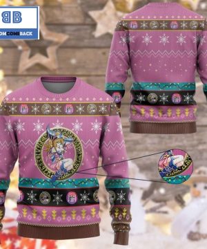 Dark Magician Girl Yu Gi Oh Anime Custom Imitation Knitted Ugly Christmas Sweater