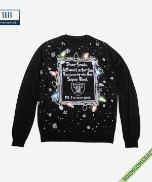 dear santa las vegas raiders win the super bowl ugly christmas sweater 5 Itq99