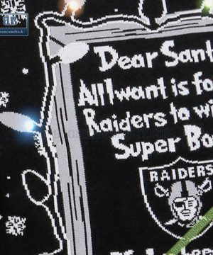 dear santa las vegas raiders win the super bowl ugly christmas sweater 7 22sHm