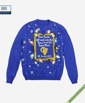 dear santa los angeles rams win the super bowl ugly christmas sweater 5 uGbki