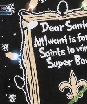 dear santa new orleans saints win the super bowl ugly christmas sweater 5 PjcJG