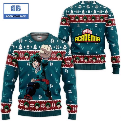 Deku My Hero Academia Anime Ugly Christmas Sweater