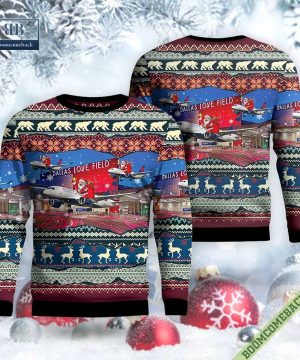 Delta Air Lines Airbus A220-300 Dallas Love Field Ugly Christmas Sweater