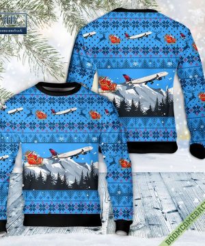 Delta Air Lines Airbus A330-223 Ugly Christmas Sweater