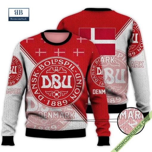 Denmark Men’s National Team World Cup 2022 Ugly Christmas Sweater