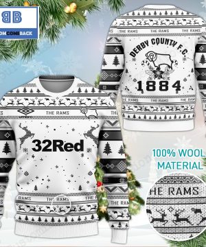 Derby County FC The Rams 3D Ugly Christmas Sweater