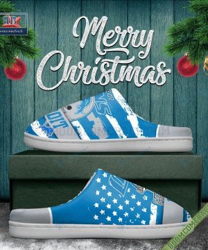 Detroit Lions Christmas Indoor Slippers