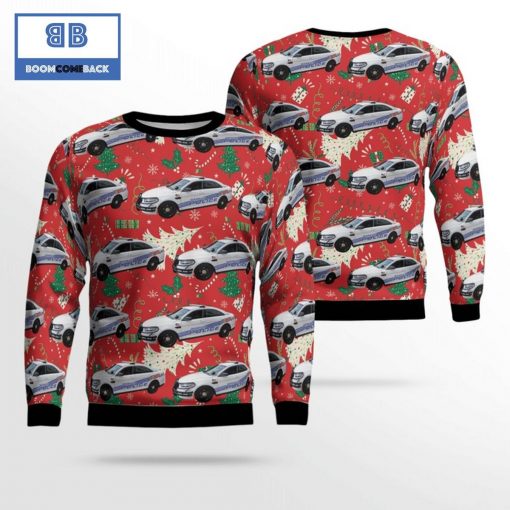 Detroit Police Department Dpd Police Car Ugly Christmas Sweater