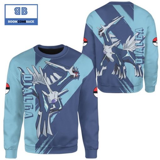 Dialga Pokemon Anime Christmas 3D Sweatshirt