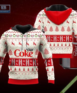 Diet Coke Santa Hat Christmas Ugly Christmas Sweater Hoodie Zip Hoodie Bomber Jacket