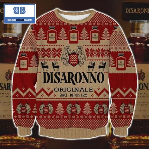 Disaronno Originale Since Depuis 1525 Ugly Christmas Sweater