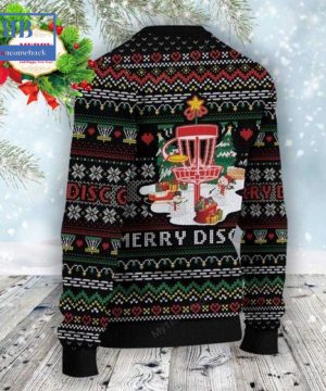 disc golf merry discmas black ugly christmas sweater 5 VIIlW