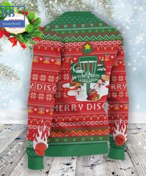 disc golf merry discmas red ugly christmas sweater 5 u1Sym